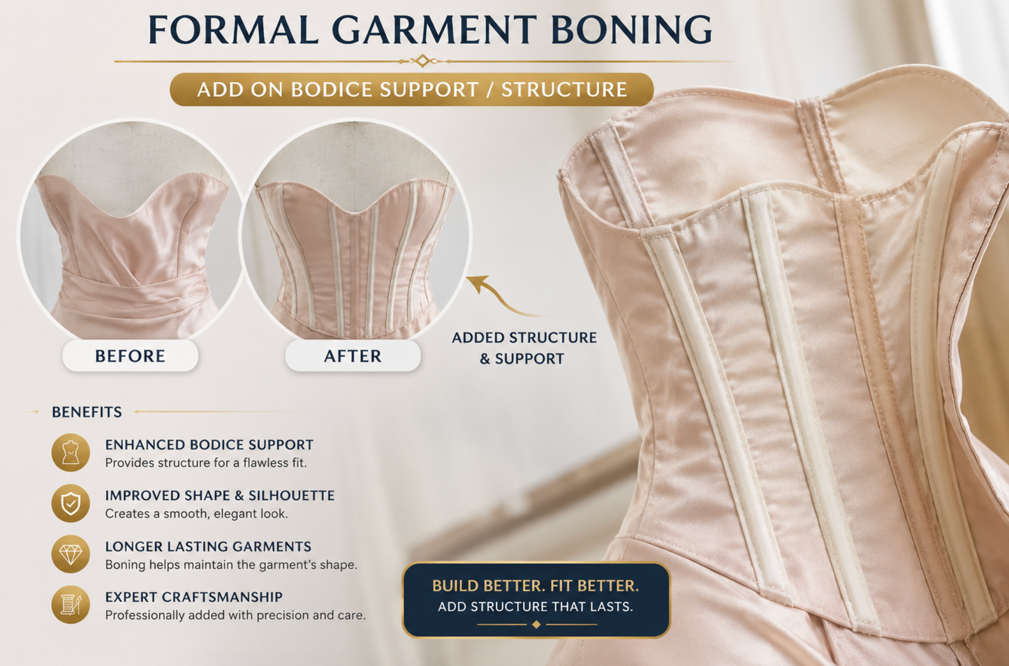 FORMAL GARMENT BONING INSERT