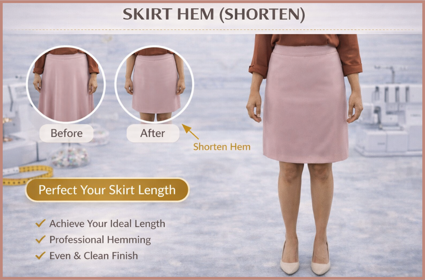 SKIRT HEM (SHORTEN)