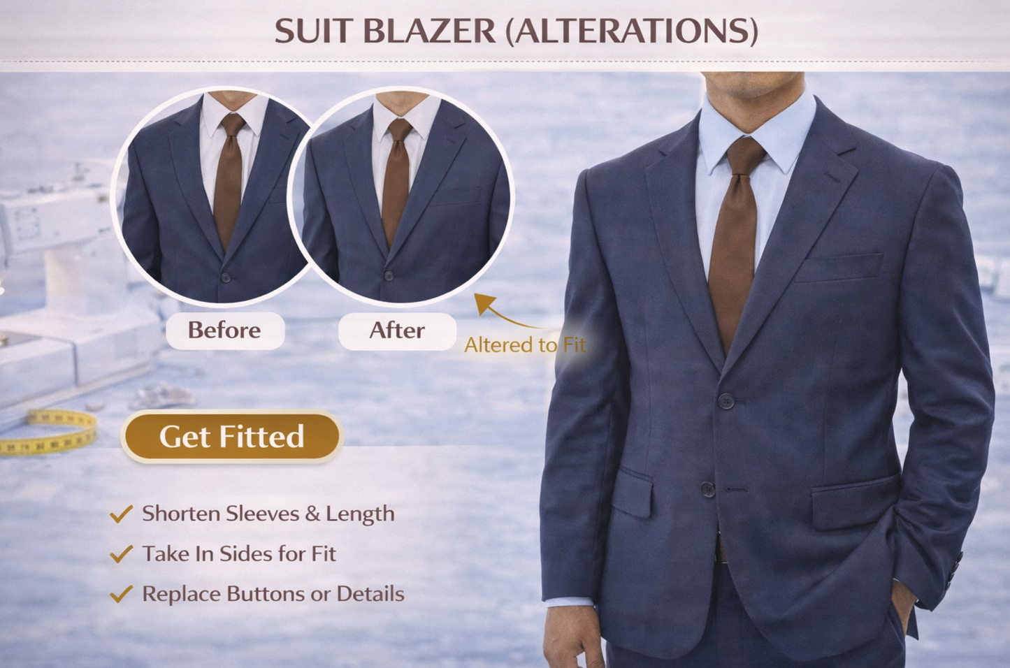 SUIT BLAZER (ALTERATIONS)
