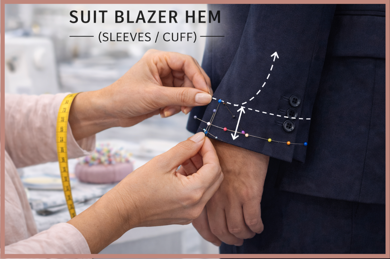 SUIT BLAZER HEM (SLEEVES / CUFF)