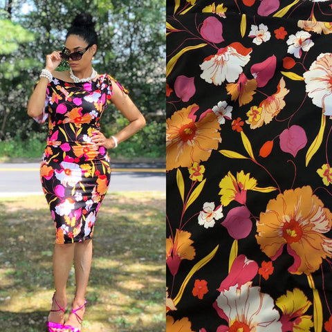 Colorful Floral Jazlyn Dress