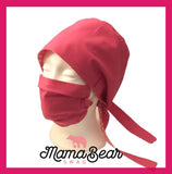 Dark Pink Solid Mask