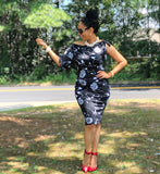 Black & White Splash Jazlyn Dress