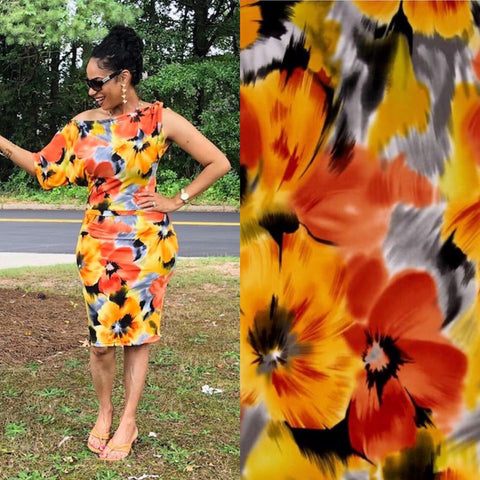Yellow Floral Jazlyn Dress