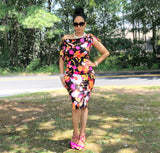 Colorful Floral Jazlyn Dress