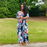 Angela Faux Maxi Wrap Dress