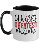 World Greatest Mom Mug - BLACK