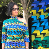 Blue Ava Cold Shoulder Top