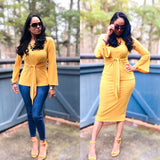 Mustard Knot Top