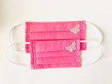 Pink & White Dots Mask
