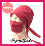 Pink & White Large Dots Mask