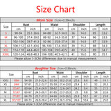 Mom and Daughter Striped Peppermint Dress