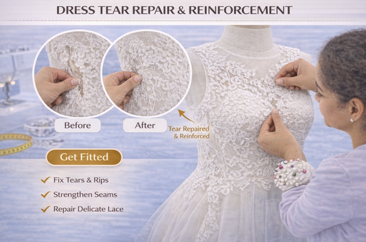 FORMAL GARMENT TEAR REPAIR & REINFORCEMENT