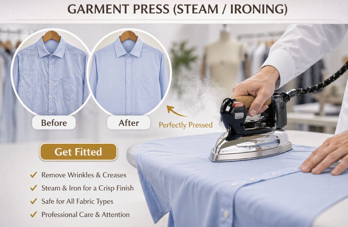 GARMENT PRESS (STEAM / IRONING / PRESSING)