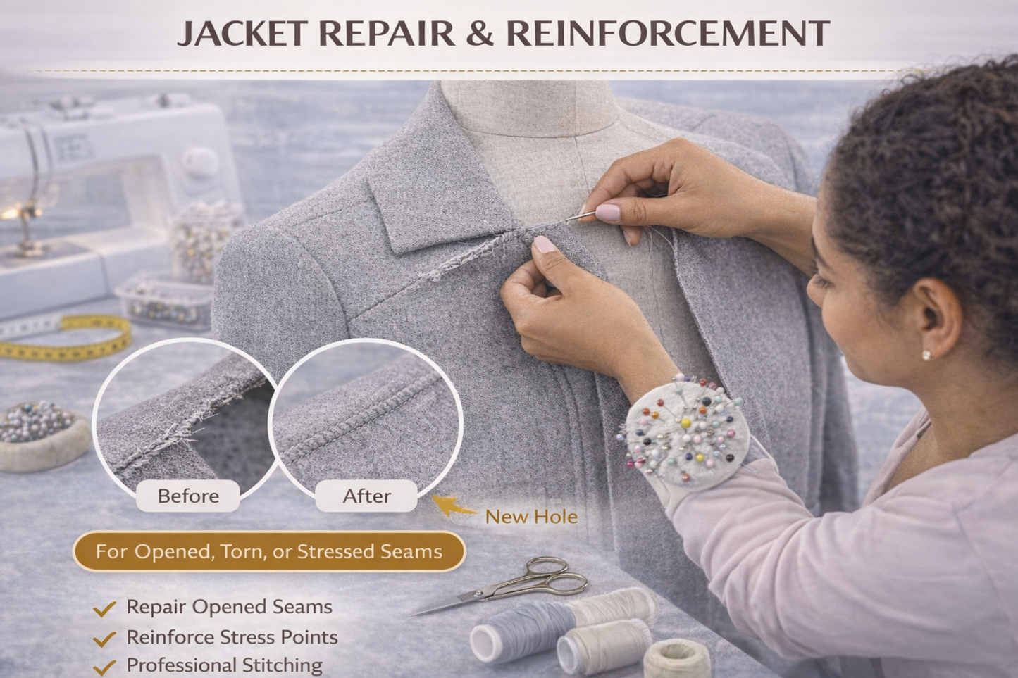 JACKET REPAIR & REINFORCEMENT