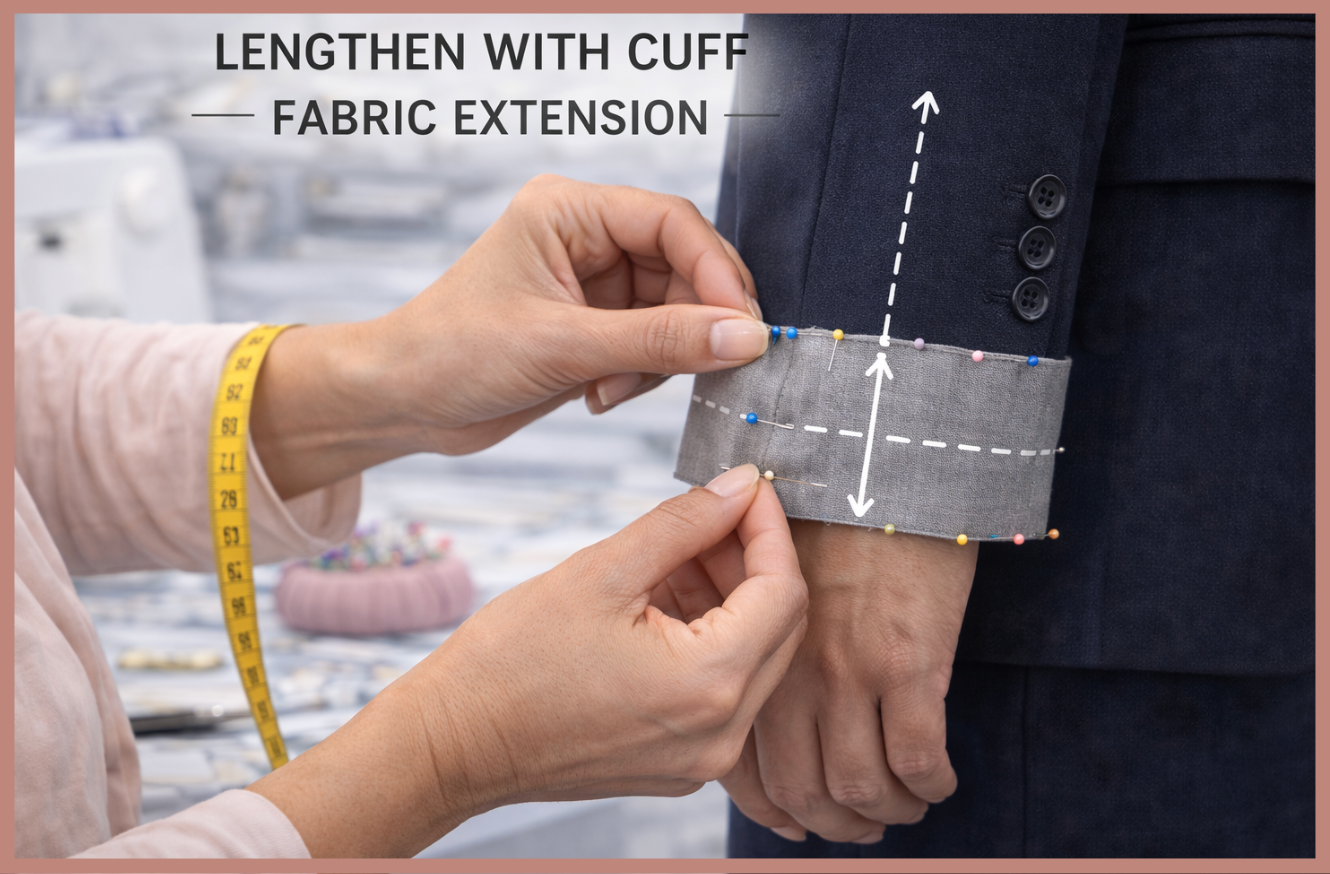 LENGTHEN WITH CUFF (FABRIC EXTENSION)