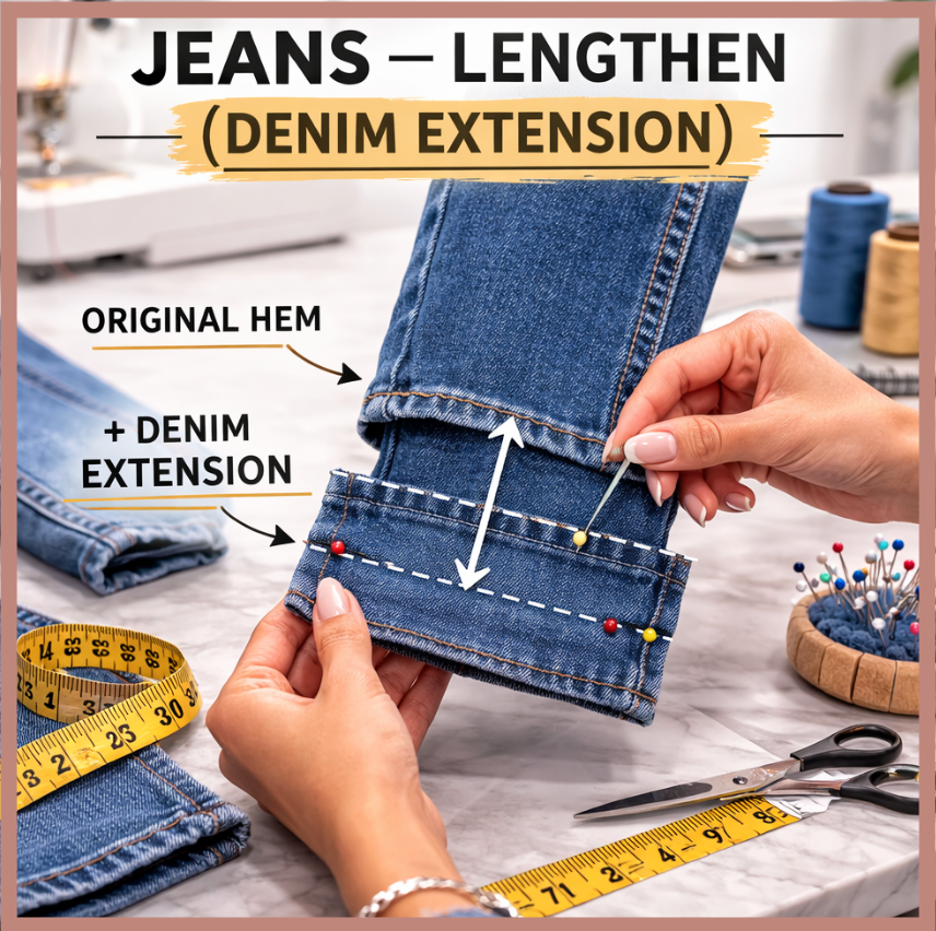 JEANS - LENGTHEN (FABRIC EXTENSION)