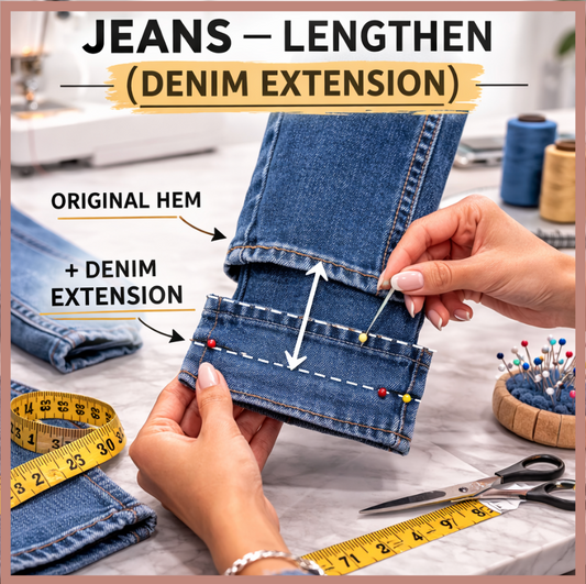 JEANS - LENGTHEN (FABRIC EXTENSION)