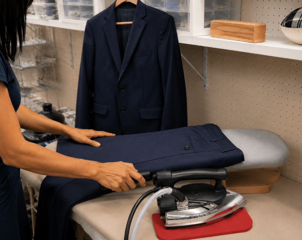 TWO-PIECE SUIT PRESSING