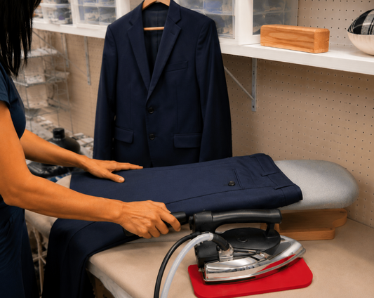 TWO-PIECE SUIT PRESSING