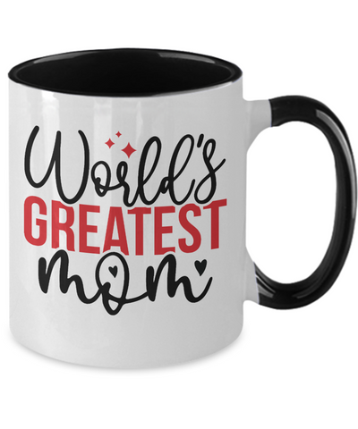 World Greatest Mom Mug - BLACK