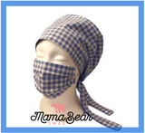 Blue & White Checker Hat