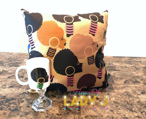 Lady of Grace Mug & Matching Throw Pillow Collection | Customized Gift Set Ideas